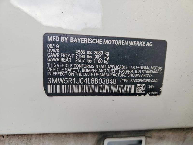 2020 BMW 330I 12