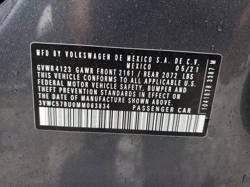 2021 VOLKSWAGEN JETTA S 12