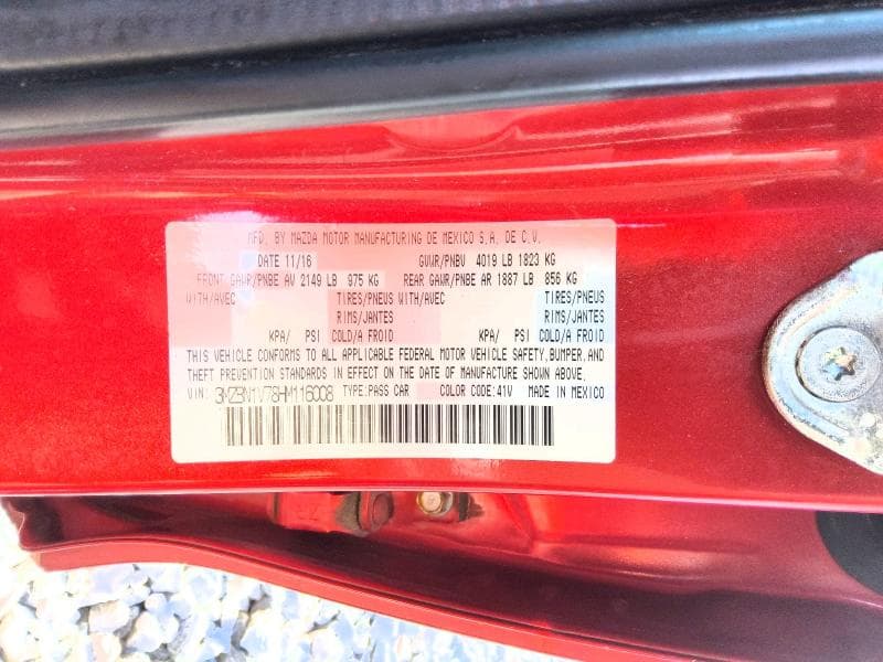 2017 MAZDA 3 TOURING 12