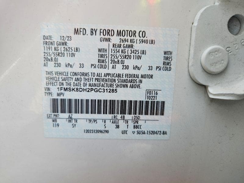 2023 FORD EXPLORER XLT 14
