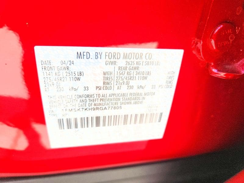 2024 FORD EXPLORER ST-LINE 14