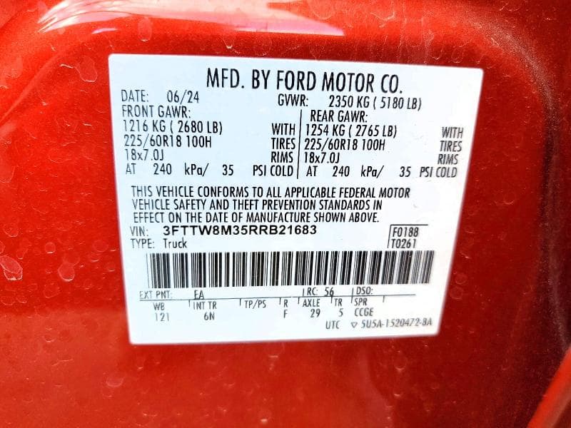2024 FORD MAVERICK LARIAT 13