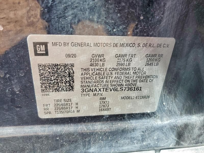 2020 CHEVROLET EQUINOX LT 13