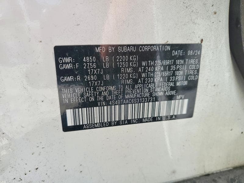 2025 SUBARU OUTBACK 14