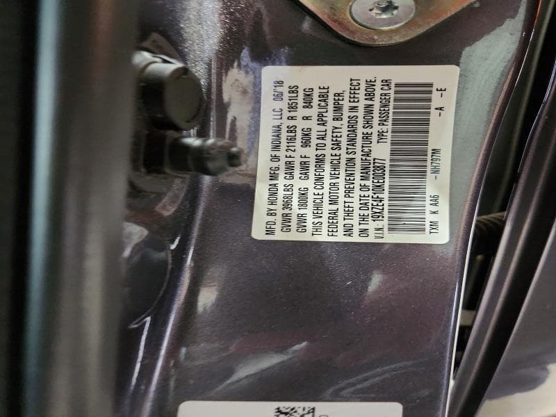 2019 HONDA INSIGHT LX 12