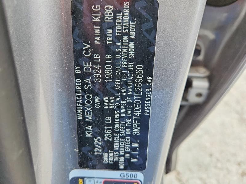 2026 KIA K4 LXS 12