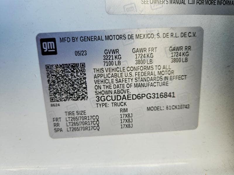 2023 CHEVROLET SILVERADO K1500 12