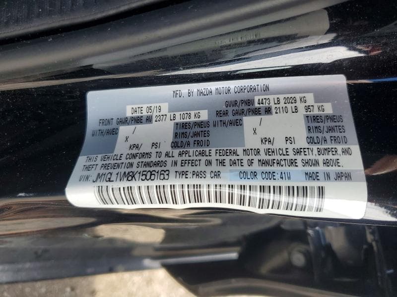 2019 MAZDA 6 TOURING 12