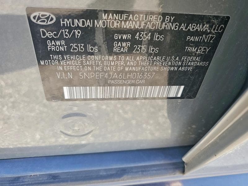 2020 HYUNDAI SONATA SEL 12