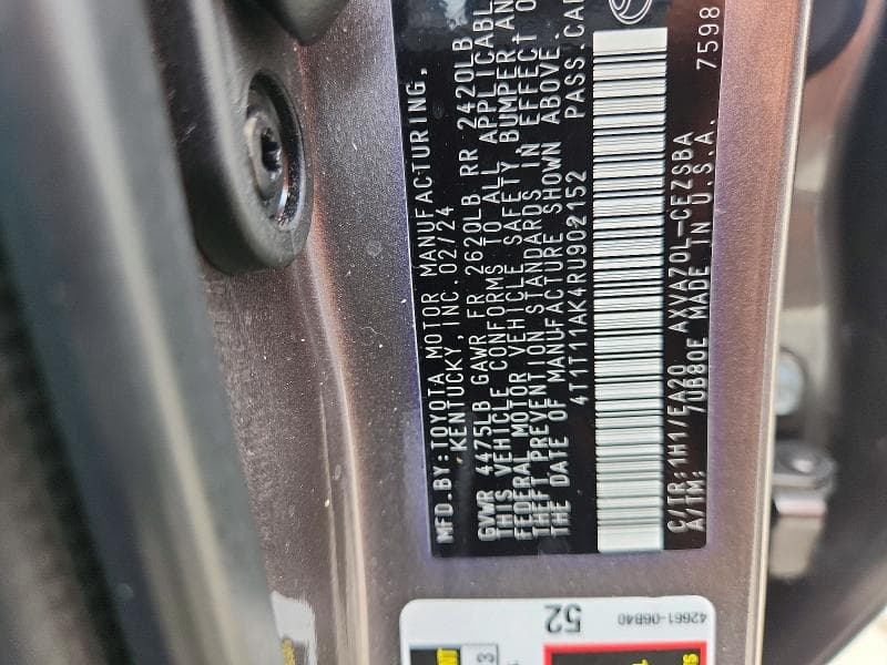 2024 TOYOTA CAMRY SE 13