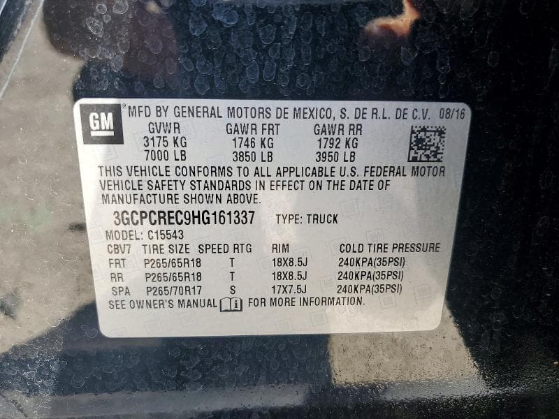 2017 CHEVROLET SILVERADO C1500 LT 12
