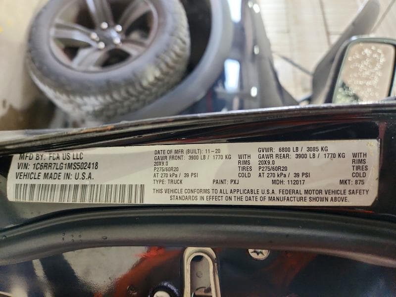 2021 RAM 1500 CLASSIC SLT 12
