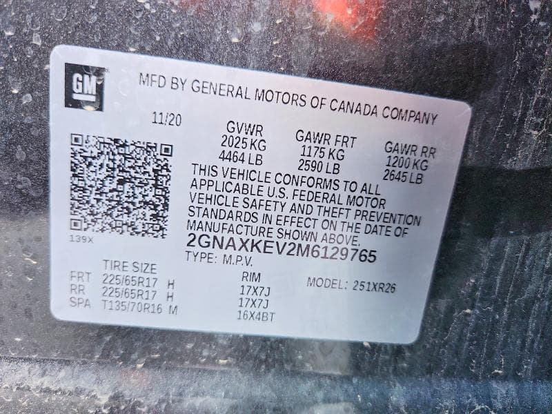 2021 CHEVROLET EQUINOX LT 13