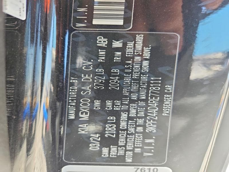 2024 KIA FORTE LXS 12