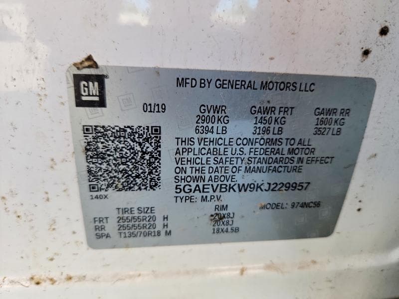 2019 BUICK ENCLAVE PREMIUM 13