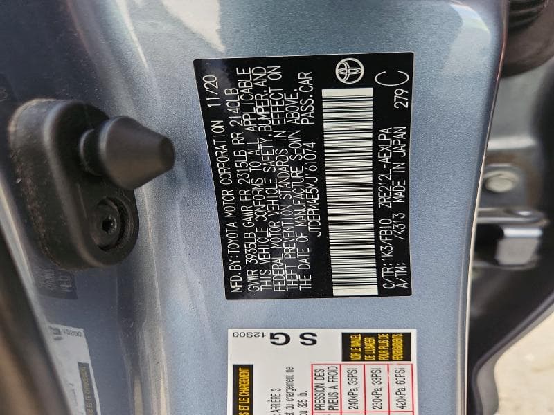 2021 TOYOTA COROLLA LE 13