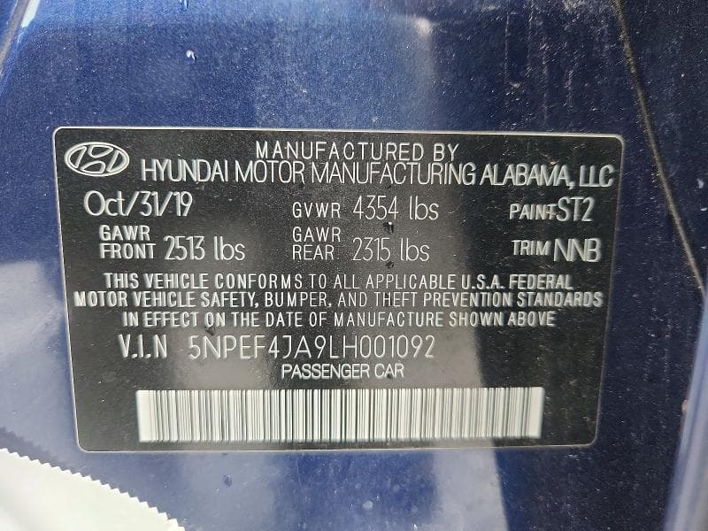 2020 HYUNDAI SONATA SEL 13