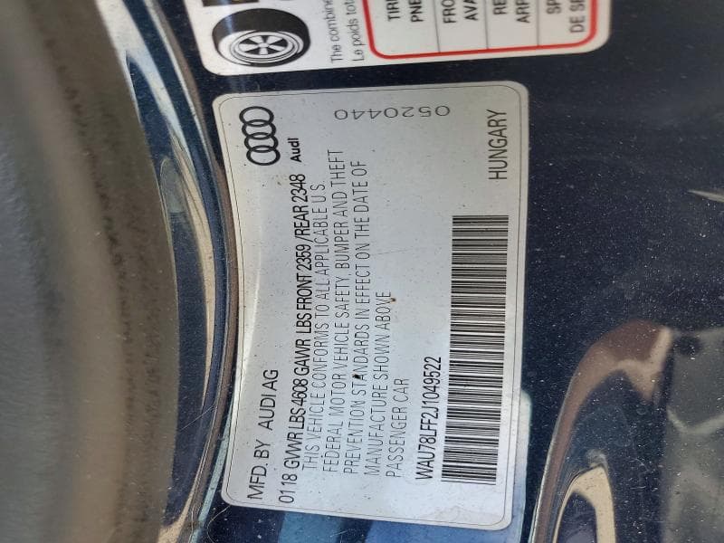 2018 AUDI A3 PREMIUM 12