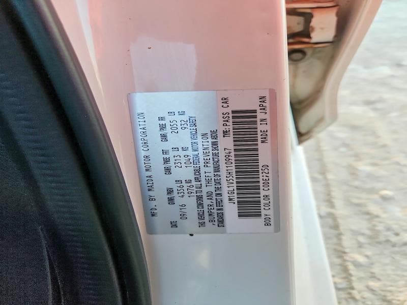 2017 MAZDA 6 TOURING 13