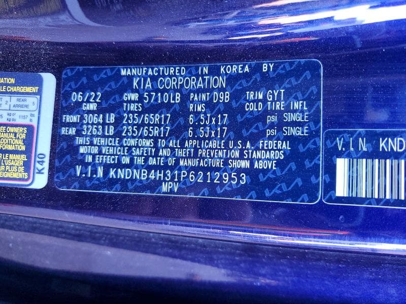 2023 KIA CARNIVAL LX 13