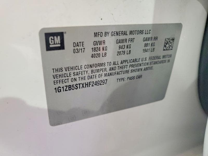 2017 CHEVROLET MALIBU LS 13