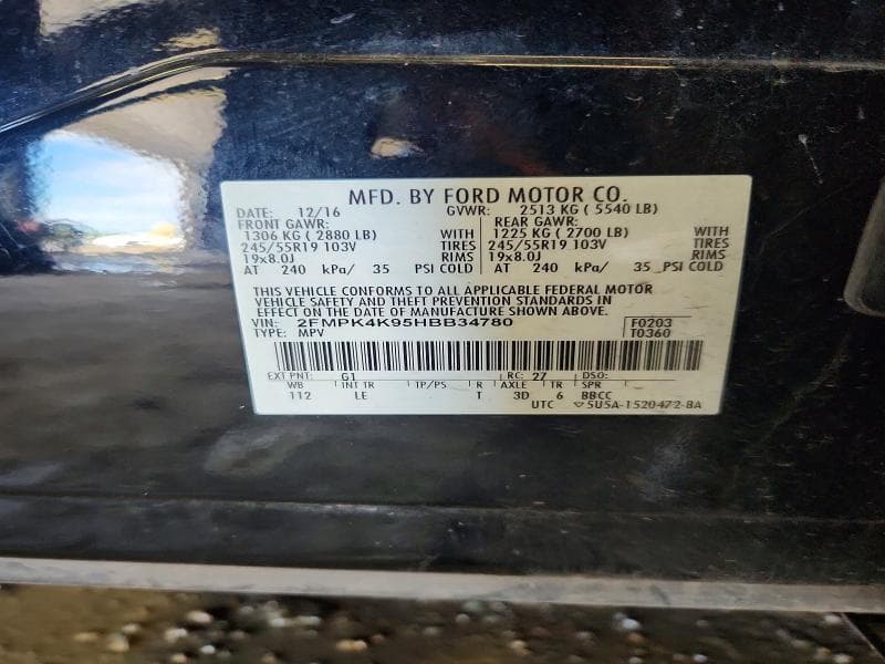 2017 FORD EDGE TITANIUM 13