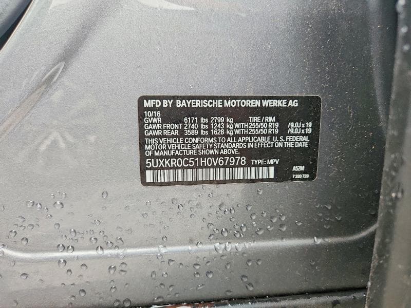 2017 BMW X5 XDRIVE35I 12