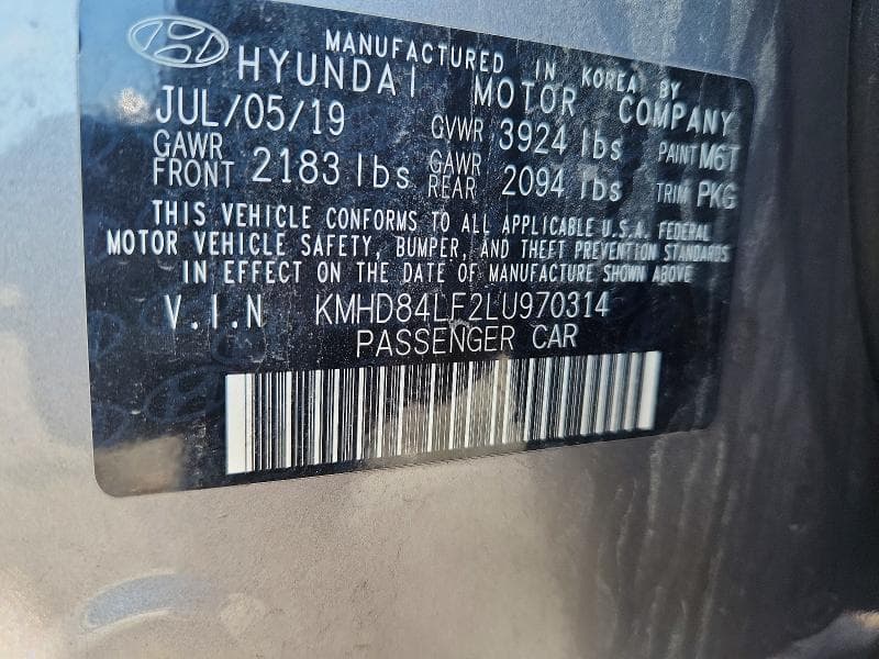 2020 HYUNDAI ELANTRA SEL 12