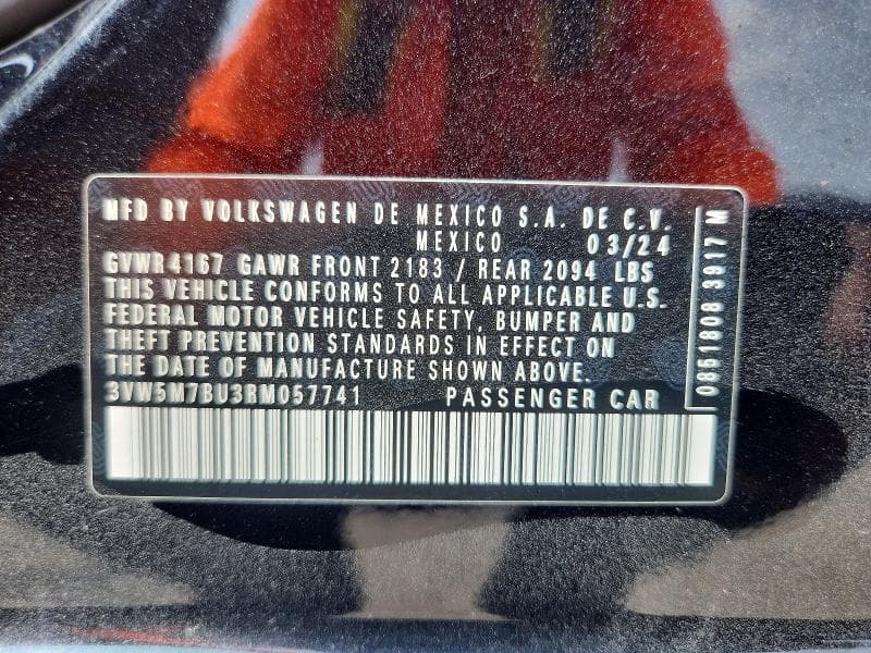 2024 VOLKSWAGEN JETTA S 12