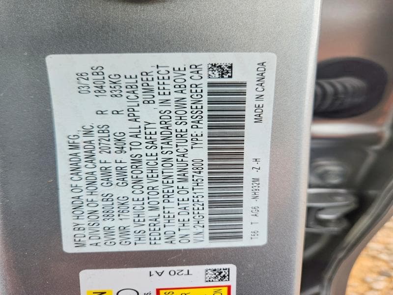 2026 HONDA CIVIC SPORT 12