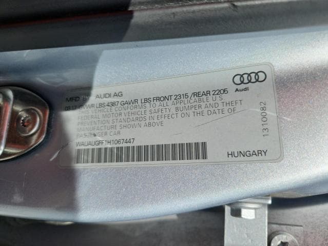2017 AUDI A3 PREMIUM 12