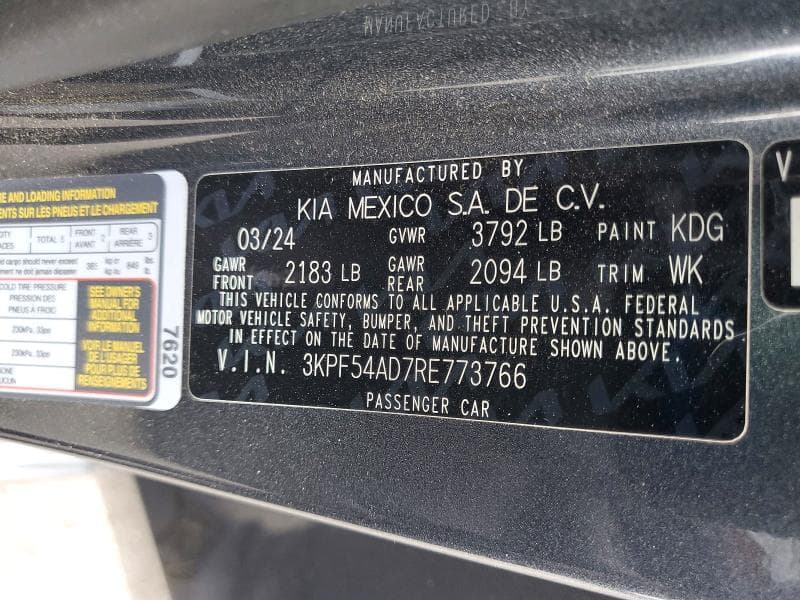 2024 KIA FORTE GT LINE 12