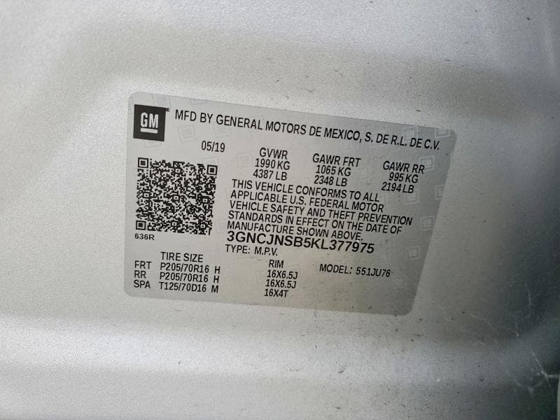 2019 CHEVROLET TRAX LS 13