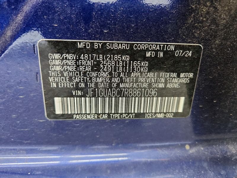 2024 SUBARU IMPREZA 12