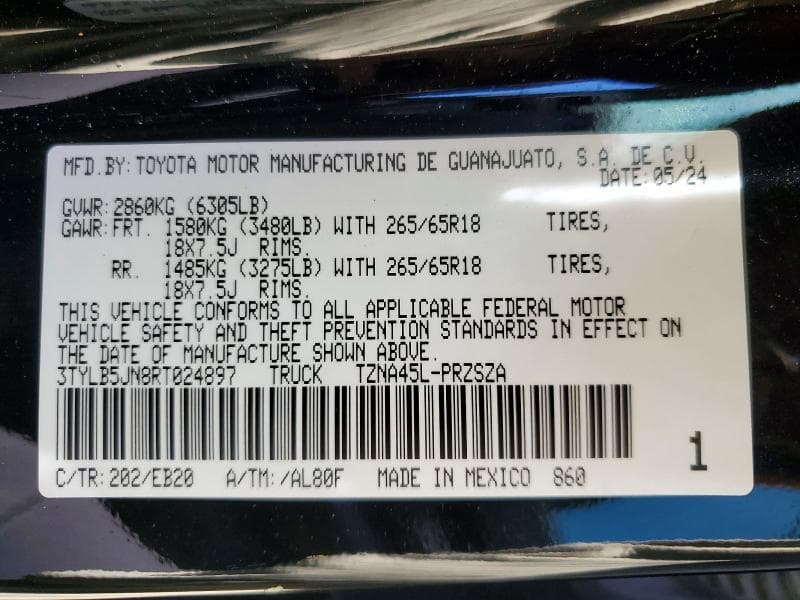 2024 TOYOTA TACOMA SR5 13