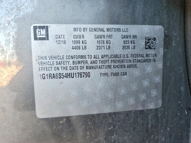 2017 CHEVROLET VOLT LT 13