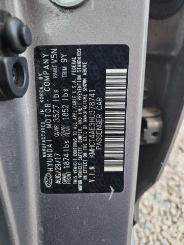 2017 HYUNDAI ACCENT SE 12