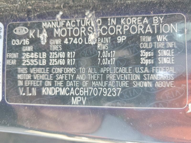 2017 KIA SPORTAGE LX 13