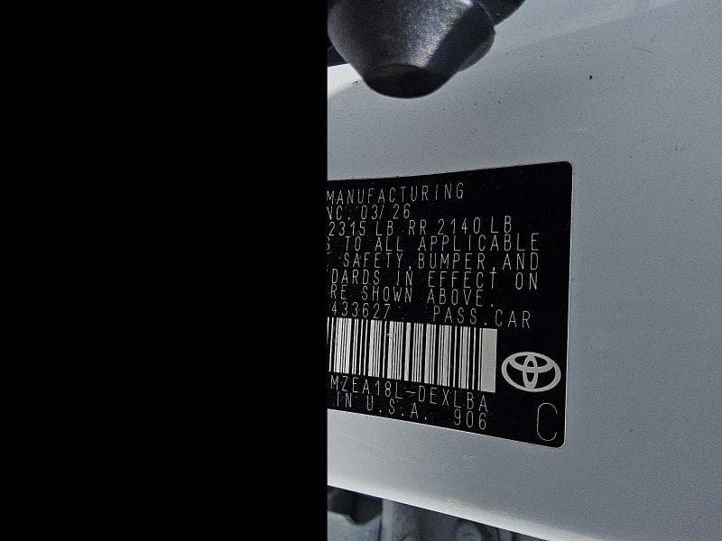 2026 TOYOTA COROLLA LE 12