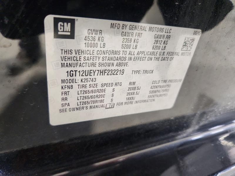 2017 GMC SIERRA K2500 DENALI 12
