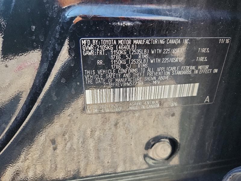 2017 TOYOTA RAV4 LE 13