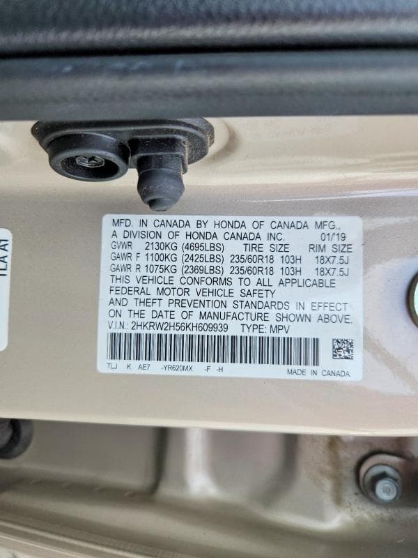 2019 HONDA CR-V EX 13