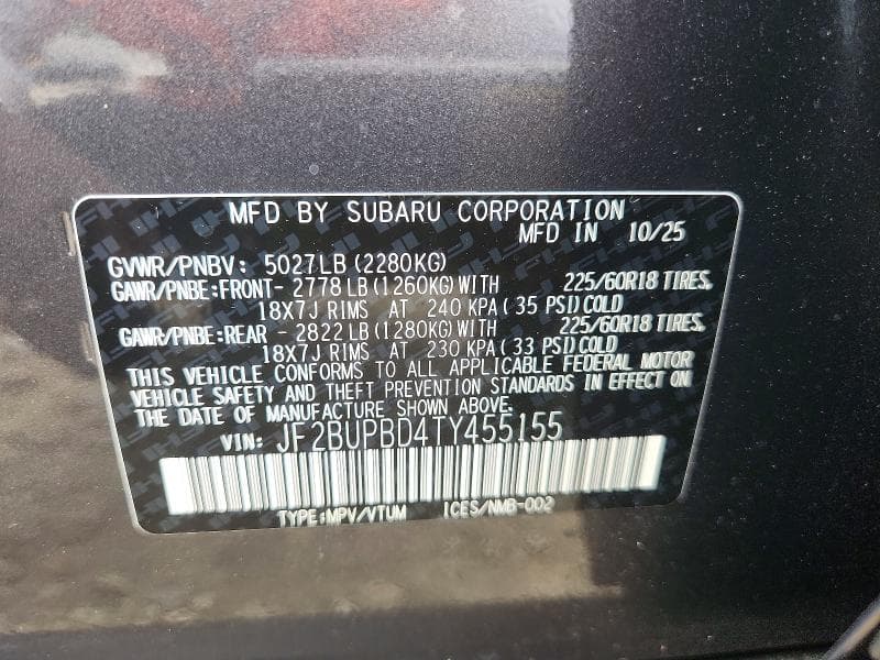 2026 SUBARU OUTBACK PREMIUM 13