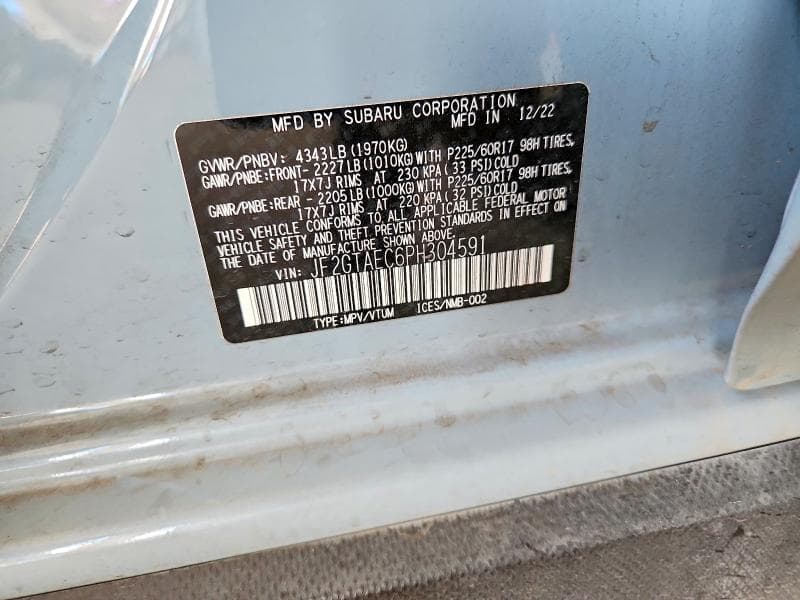 2023 SUBARU CROSSTREK PREMIUM 12