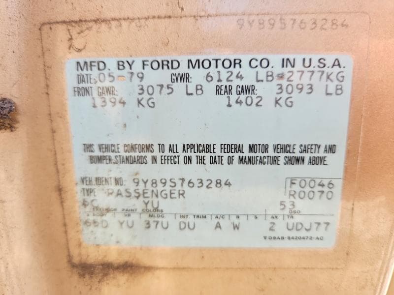 1979 LINCOLN MARK 5 12