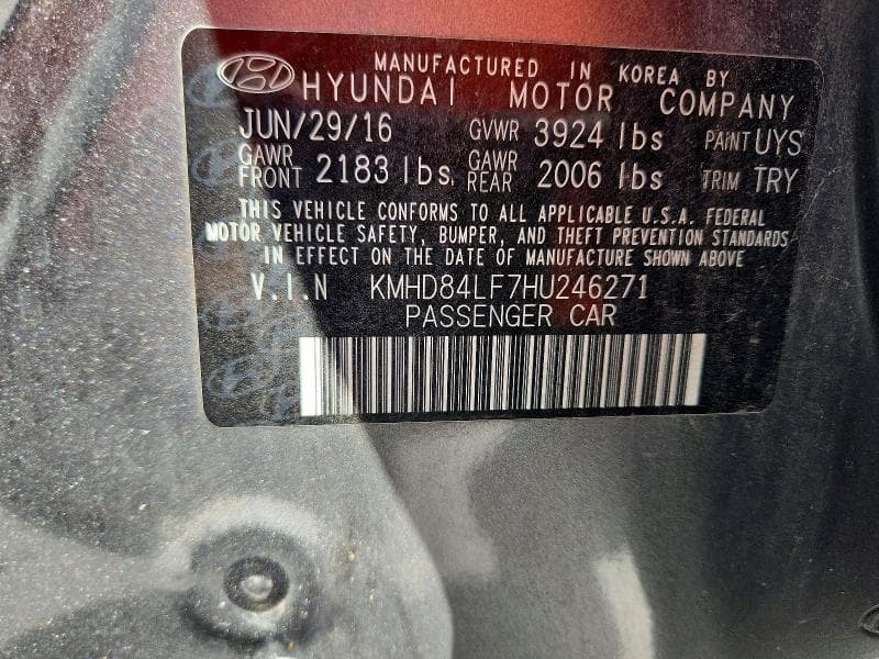 2017 HYUNDAI ELANTRA VALUE EDITION 13