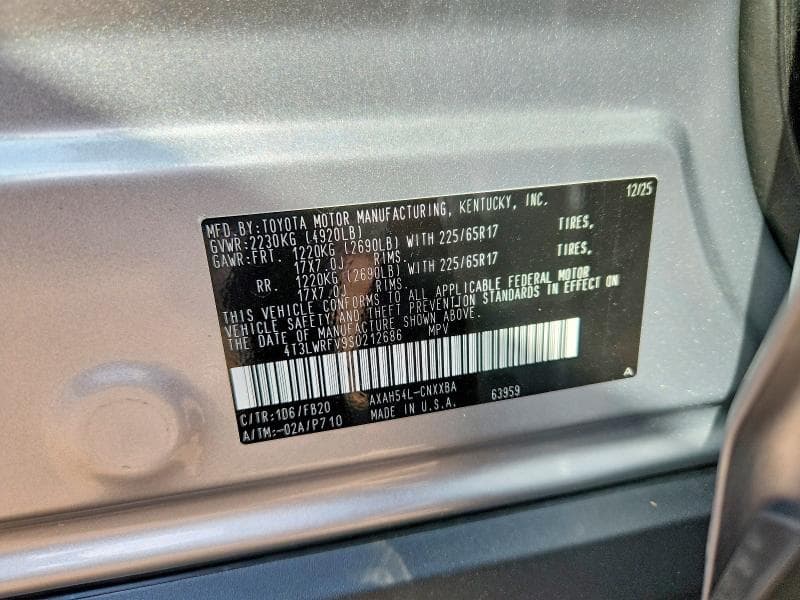 2025 TOYOTA RAV4 LE 13
