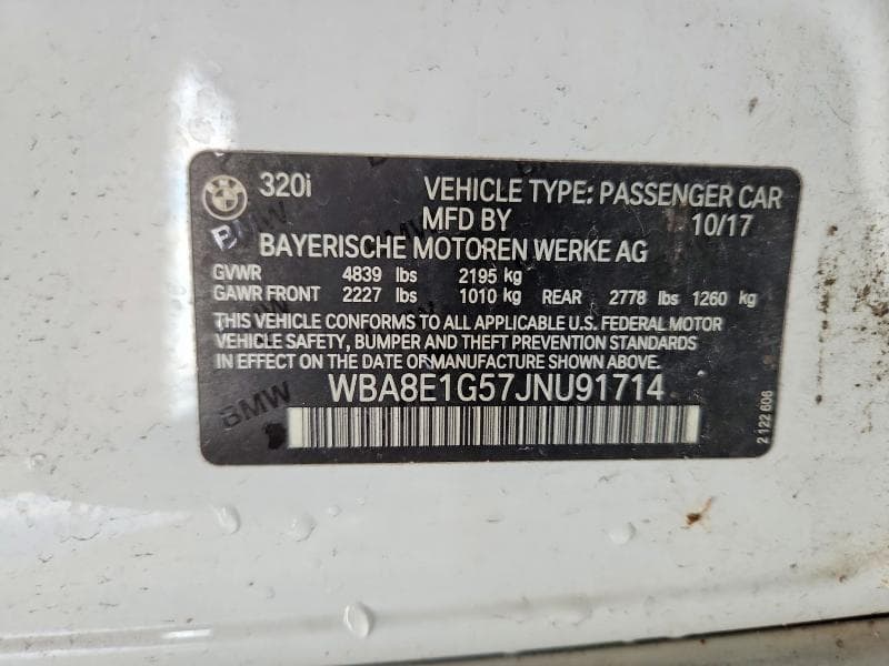 2018 BMW 320 I 12