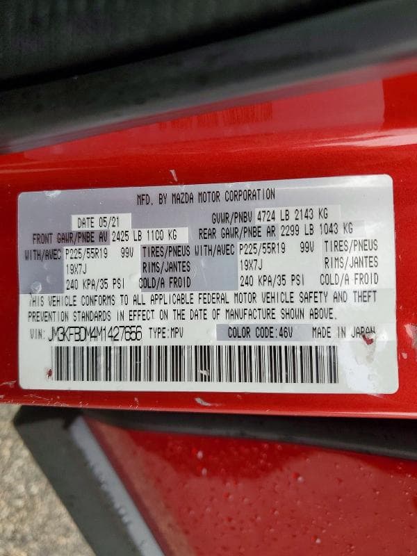 2021 MAZDA CX-5 GRAND TOURING 14