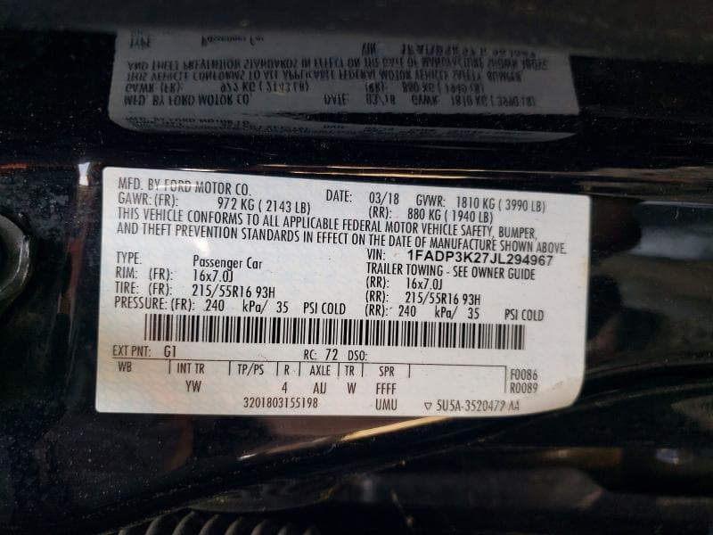 2018 FORD FOCUS SE 13